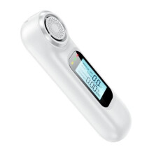 Alcoholímetro electrónico fiable - Analizador de alcohol portátil con pantalla LCD digital, profesional - BLANCO