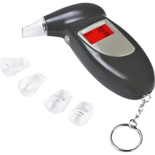Alcoholímetro electrónico, alcoholímetro digital, analizador de alcohol portátil con llavero, analizador digital de contenido de a