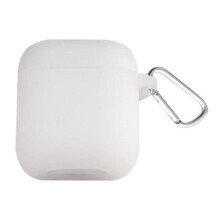 Beskyttende Silikone Bluetooth Etui til AirPods / Apple Høretelefoner (Gennemsigtig) - 225913 Hvid