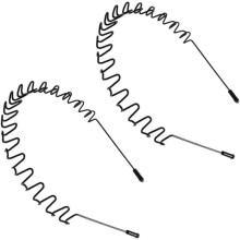 Bentițe elastice ondulate unisex din metal, format din 2 piese - Bentițe sport pentru bărbați și femei - Accesorii de păr