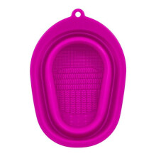 Covoraș de curățare din silicon pentru pensule de machiaj, accesoriu de curățare portabil pentru bucătărie, roz aprins, dimens