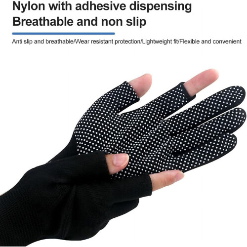 Nylon fingerløse arbejdshandsker 1