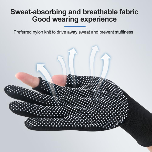 Nylon fingerløse arbejdshandsker 2