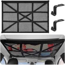 Red de almacenamiento para el techo del coche, 90 cm x 65 cm, bolsa de equipaje universal para coche para viajes.