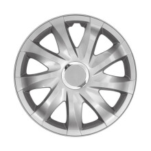 Embellecedores de rueda NRM DRIFT SILVER de 13", lacados, 4 piezas, color plata.