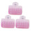 Jumbo Hårrullar Set – 3-delars Rosa Locktänger 4