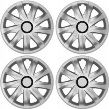 Embellecedores de rueda - juego completo de 4 piezas - NRM Kando - plata - 15"