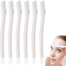 Juego de 6 cuchillas para cejas - Cuchilla para dermoabrasión - Cuchilla facial - Cuchilla para mujer - Cuchilla para cejas - Para