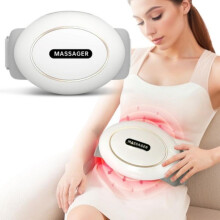 Aparat inteligent de masaj abdominal cu 2 moduri de masaj, încălzire, cronometru, dispozitiv portabil de relaxare pentru acasă