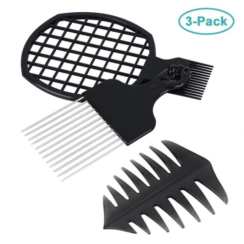 3-delige set Afro Mesh Twist Kam voor Haarstyling 2
