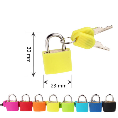 Cadenas en plastique coloré de 22 mm avec 2 clés 1