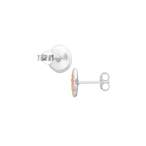 Pendientes redondos de plata de ley 925 2