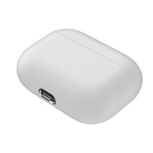 Funda de silicona desmontable para auriculares Bluetooth, funda protectora para Apple AirPod Pro - Blanca