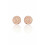 Pendientes redondos de plata de ley 925 4