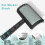 Firm Slicker Brush - Extra Long Pin Brush for Large Dog Pet (Black) 5