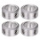 SOURCING MAP Σετ αποστατών 4 τεμαχίων, Διάμετρος 10 mm, Εξωτερική διάμετρος 16 mm, Πλ 1