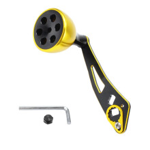 (Gold 30mm) Fishing Reels Handle Replacement Baitcasting Reels Power Handle Aluminum Alloy Reels Handle Grip Metal Rocker Arm Grip