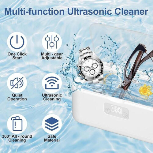 800ml Υπερήχων Καθαριστικό Αποστειρωτής 49000Hz για Εξοπλισμό Νυχιών, Γυαλιά 2