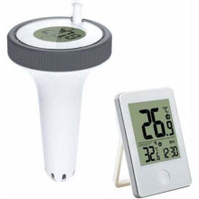 Elektronikus vízhőmérséklet-hőmérő digitális vevővel, LCD kijelzővel akváriumokhoz/fürdőkhöz/halastóhoz.