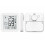 Digitale thermometer-hygrometer - Infactory - E-ink - Groot display - Magnetische houder - Set van 2 3
