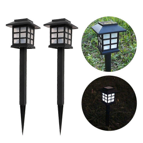 White Led Outdoor Solar Powered Lantern Garden Lawn Landscape Light Yard Path 1