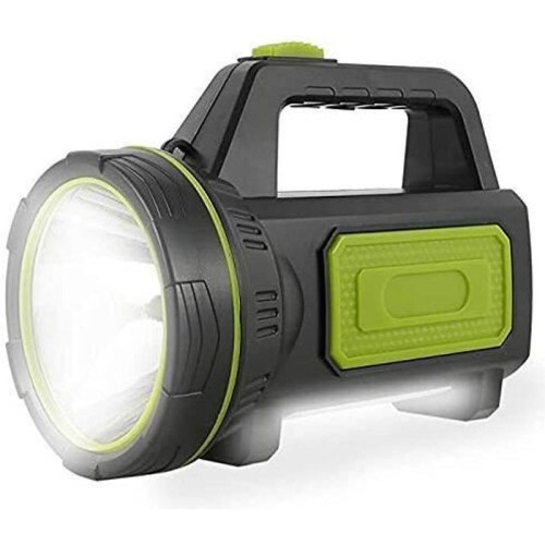 Ισχυρός επαναφορτιζόμενος φακός LED, 135.000 lumen, 6000 mAh, πλευρικό φως, φορητός, αδ