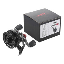 Dws60 4 + 1bb 2.6:1 65mm Fly Fishing Reel Wheel with High Foot Fishing Reels Left Hand Fishing Ree