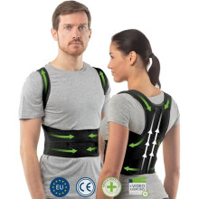 Correcteur de Posture Femme Homme Taille 89-99 cm, Ceinture de Maintien Ajustable - Noir PROTEGE-DOS