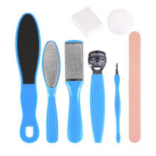 In 1 Foot Care Exfoliating Pedicure Knife Tool Foot File Set(Blue)