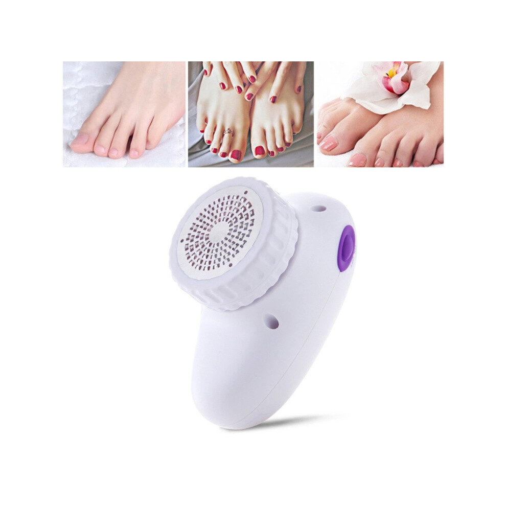 White Ergonomic Design Multifunctional Exfoliating Scrub Peeling Callus Scraper Electric Foot Grinder