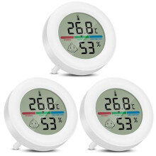 Beltéri elektronikus hőmérő és higrométer, mini mágneses hőmérő és higrométer, digitális hőmérő