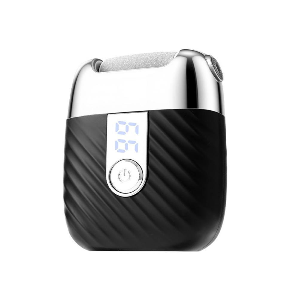 Black Fully Automatic Electric Foot File Rechargeable Home Callus & Dead Skin Remover Portable Foot Scrubber(Black)