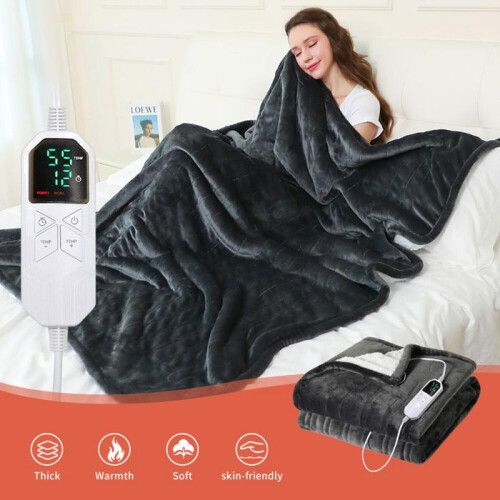 Ηλεκτρική θερμαινόμενη κουβέρτα 130x180cm με θερμαινόμενο κάλυμμα και ρυθμ 2