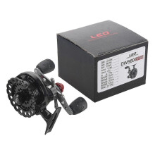 Dws60 4 + 1bb 2.6:1 65mm Fly Fishing Reel Wheel with High Foot Fishing Reels Left Hand Fishing Ree