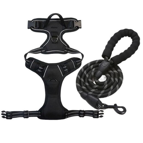 Arnés para perro con correa - Sin marca - XL - Transpirable - Ajustable - Reflectante 2