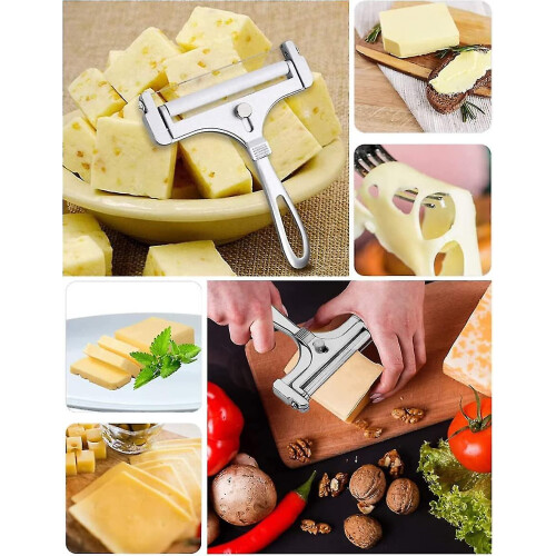 Cheese Slicer With Wire, Adjustable Thickness Cheese Cutter 2