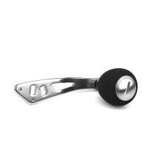 3 Colors Aluminum Knobs Fishing Reel Handle for Baitcasting Tackle Tools (silver)