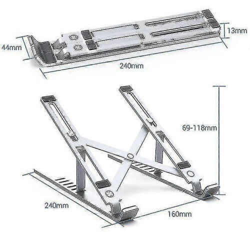 Adjustable Portable Tablet Laptop Stand Holder Desk Riser for Notebook Desk 1