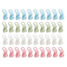 40 Pcs Clothes Hanger Connector Hooks Closet Hangers Organizer Space-saving Clip