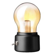 Wiederaufladbare Vintage-LED-Schreibtischlampe mit USB-Ladefunktion fürs Schlafzimmer