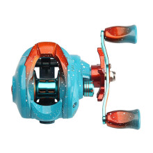 (ice flame) Baitcasting Reel for Boats Fishing Lake River Fishing Light Weight Magnetic Braking Fishing Reel Nylons Fishing Reel  ice flame