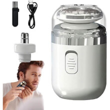 Aparat de ras Capsule, mini aparat de ras 2 în 1 cu capsule pentru bărbați, mini aparat de ras electric portabil, mini aparat de