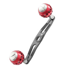 (Red) Fishings Reel Handle Baitcasting Fishings Reel Handle Aluminum Alloys Power Handle Knob Grip Replacement Assembly Part  Black