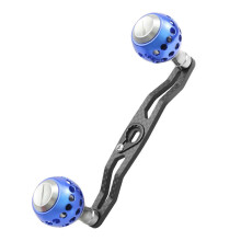 (Blue) Fishings Reel Handle Baitcasting Fishings Reel Handle Aluminum Alloys Power Handle Knob Grip Replacement Assembly Part  Black