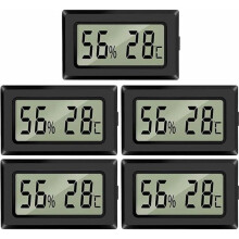 Termometru-higrometru digital - YYV - Pachet de 5 - Wireless - LCD - Compact