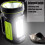 Ισχυρός επαναφορτιζόμενος φακός LED, 135.000 lumen, 6000 mAh, πλευρικό φως, φορητός, αδ 4