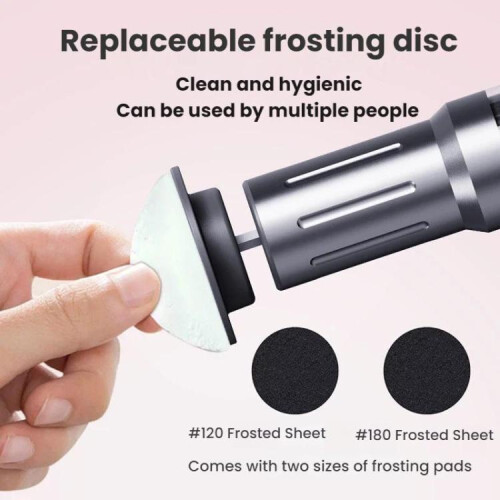Waterproof Electric Pedicure With Multi-Speed Adjustable Foot File(Gray) 2