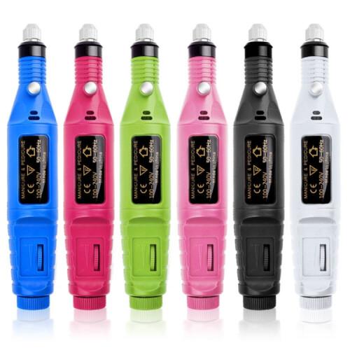 Mini Electric Nail File Set with USB Portability (Pink) 1
