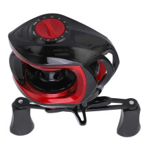 (right hand) Fishing Reel LK201 Plastic/Aluminum Alloy Black Red Magnetic Brake Standard Right/Left Hand Exquisite Fishing Casting Reel Wheel