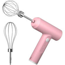 Tel electric pentru ouă - KZQ - Tip C - 3 viteze - Baterie 2000 mAh - Roz